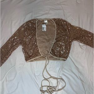 Rose Gold Sequence Top!
